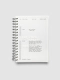 Weekly Horizontal Planner Notebook for the 2026-2027 Academic Year, A5 Spiral Bound with Monthly Overviews
