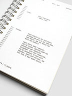 Weekly Horizontal Planner Notebook for the 2026-2027 Academic Year, A5 Spiral Bound with Monthly Overviews