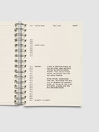 Weekly Horizontal Planner Notebook for the 2026-2027 Academic Year, A5 Spiral Bound with Monthly Overviews