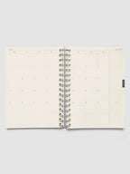 Weekly Horizontal Planner Notebook for the 2026-2027 Academic Year, A5 Spiral Bound with Monthly Overviews