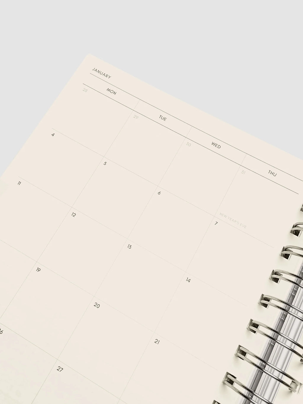 Weekly Horizontal Planner Notebook for the 2026-2027 Academic Year, A5 Spiral Bound with Monthly Overviews