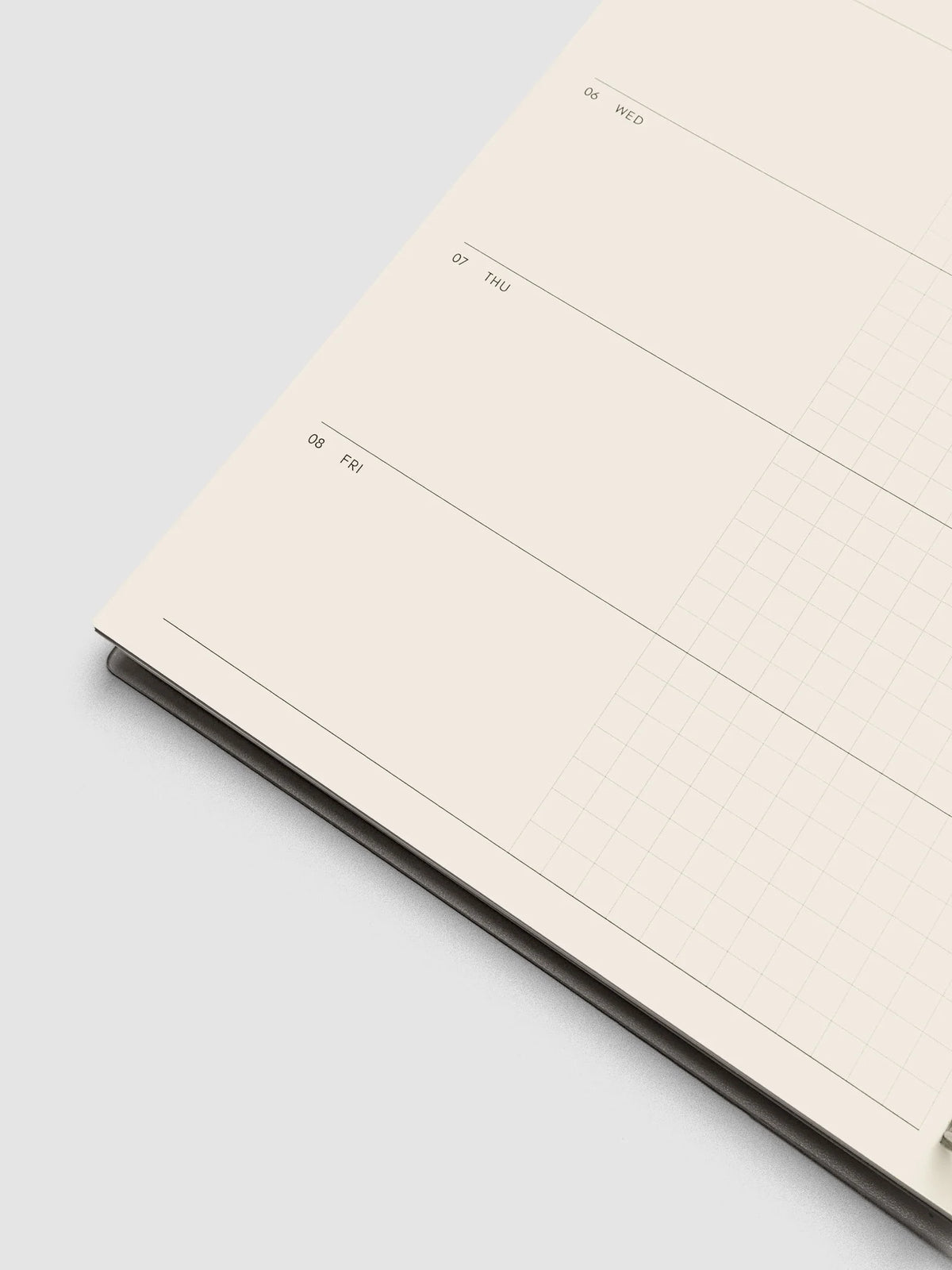 Weekly Horizontal Planner Notebook for the 2026-2027 Academic Year, A5 Spiral Bound with Monthly Overviews