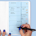Weekly Sticky Note Pad for Flexible Planning, Featuring a Repositionable Long Edge and Week — Monday / Large / Sunday / Large