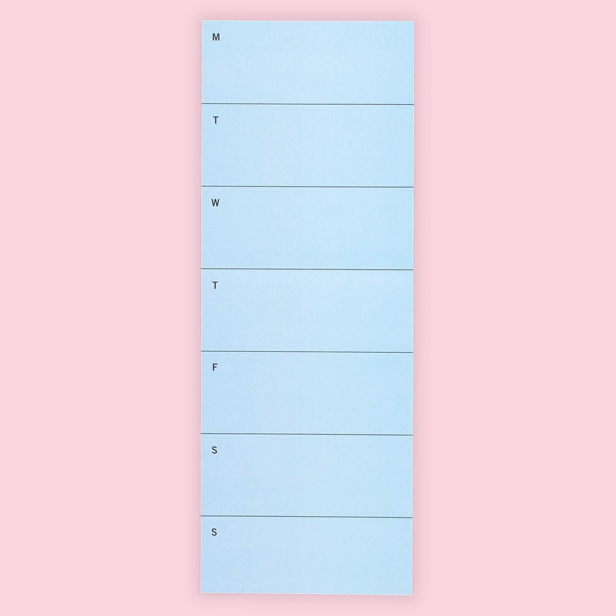 Weekly Sticky Note Pad for Flexible Planning, Featuring a Repositionable Long Edge and Weekly View