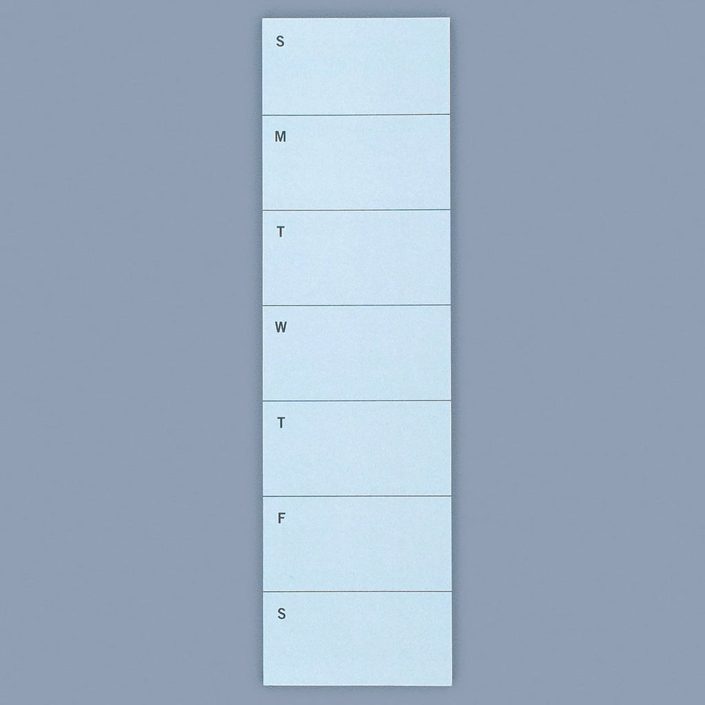 Weekly Sticky Note Pad for Flexible Planning, Featuring a Repositionable Long Edge and Weekly View