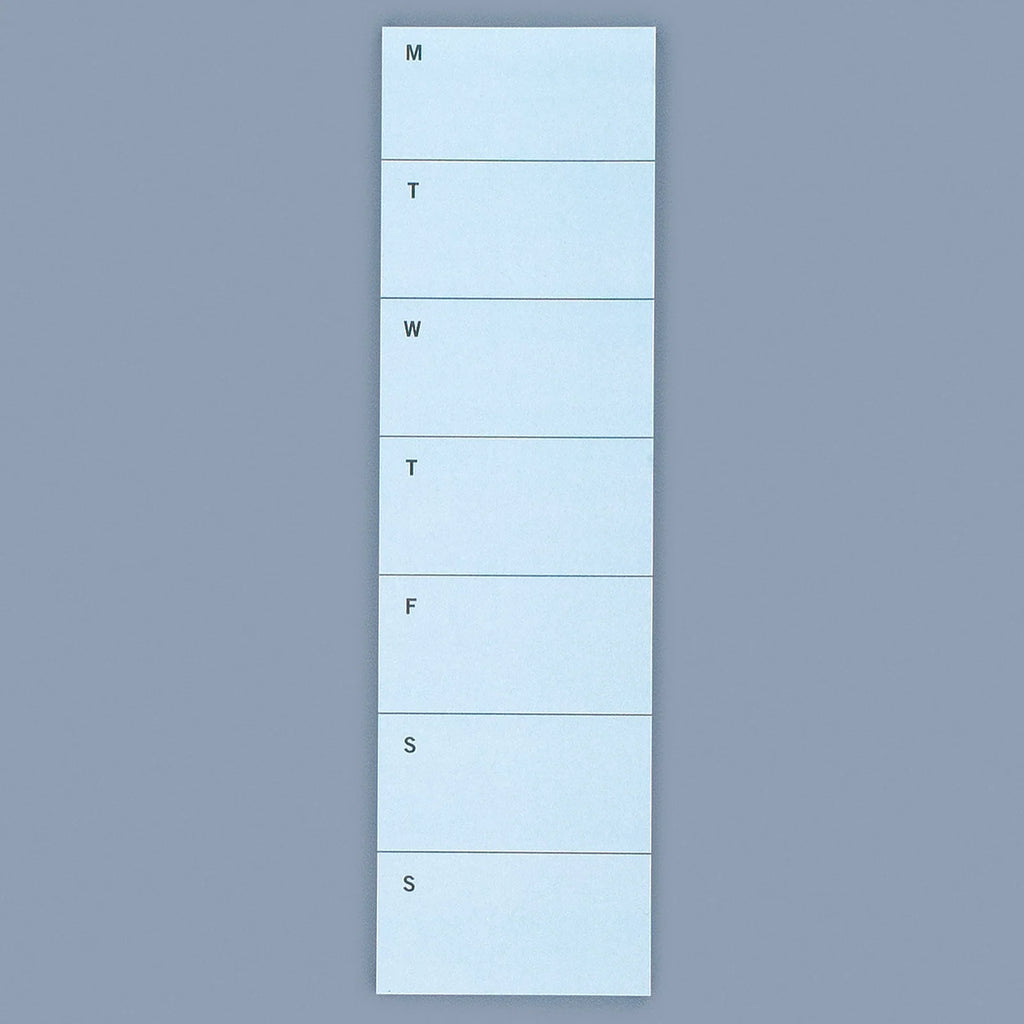 Weekly Sticky Note Pad for Flexible Planning, Featuring a Repositionable Long Edge and Weekly View