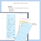 Weekly Sticky Note Pad for Flexible Planning, Featuring a Repositionable Long Edge and Weekly View