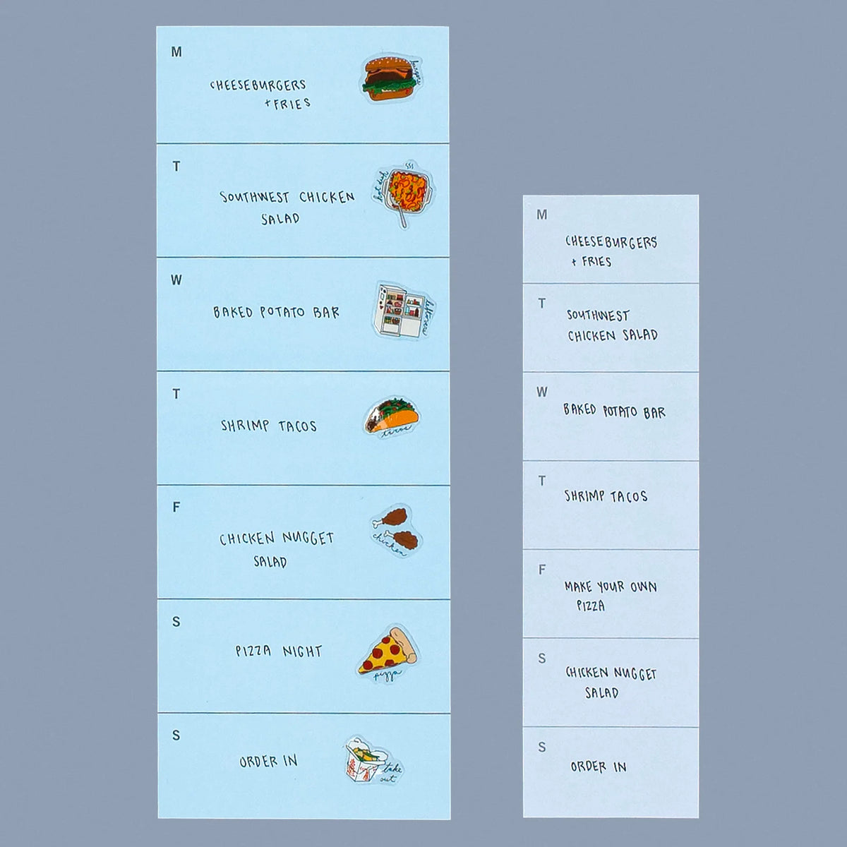Weekly Sticky Note Pad for Flexible Planning, Featuring a Repositionable Long Edge and Weekly View