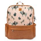 Western Unicorn Backpack for School and Diaper Bag Use with Bottle Pockets and a Lined Interior