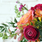 Whimsical Flower Arrangement in Cottage Garden Style