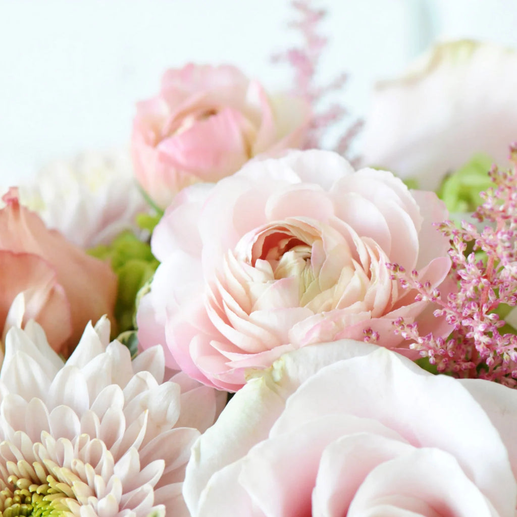Whimsical Flower Arrangement in Cottage Garden Style