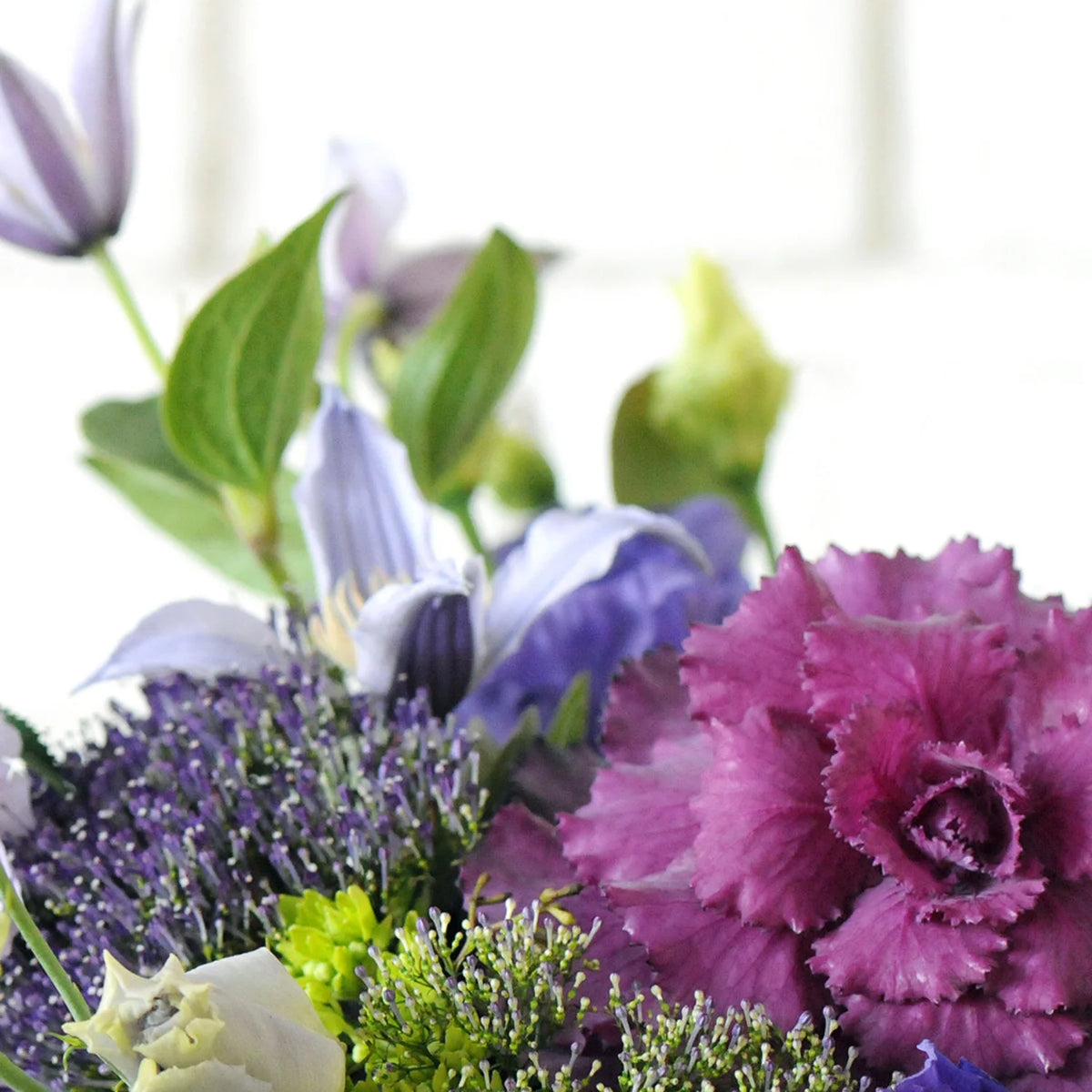 Whimsical Flower Arrangement in Cottage Garden Style