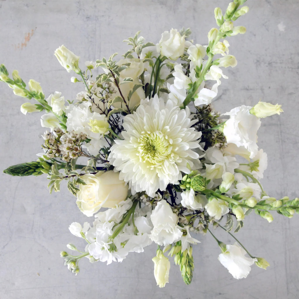 Whimsical Flower Arrangement in Cottage Garden Style