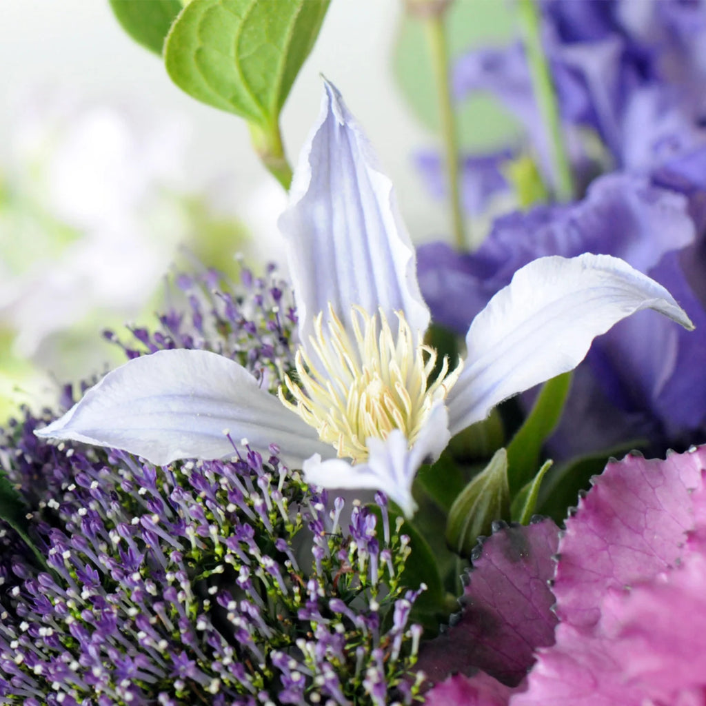 Whimsical Flower Arrangement in Cottage Garden Style