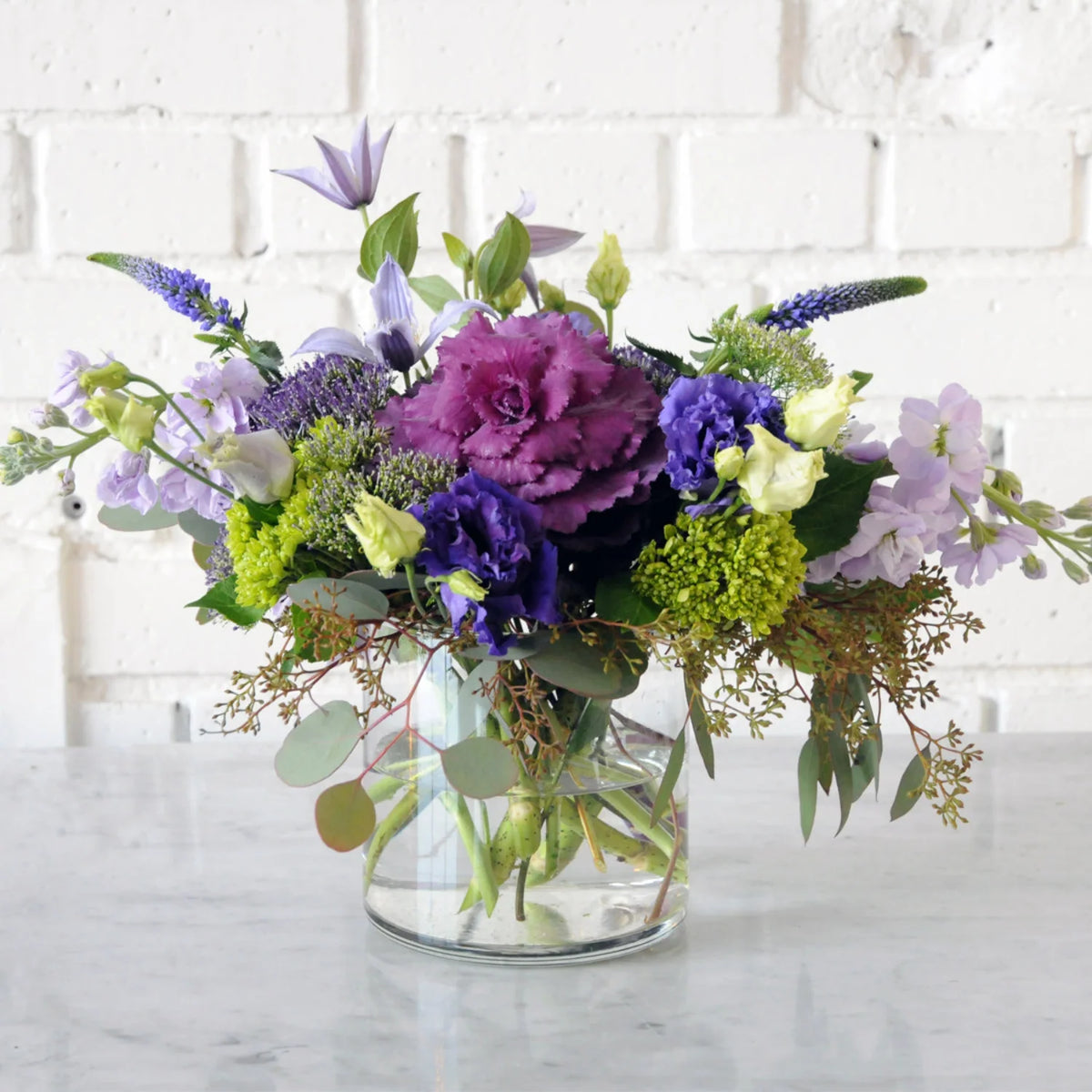Whimsical Flower Arrangement in Cottage Garden Style