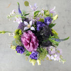 Whimsical Flower Arrangement in Cottage Garden Style