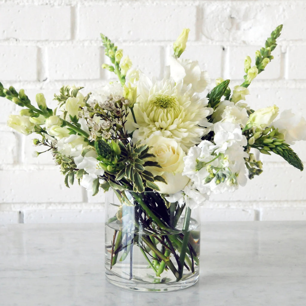 Whimsical Flower Arrangement in Cottage Garden Style