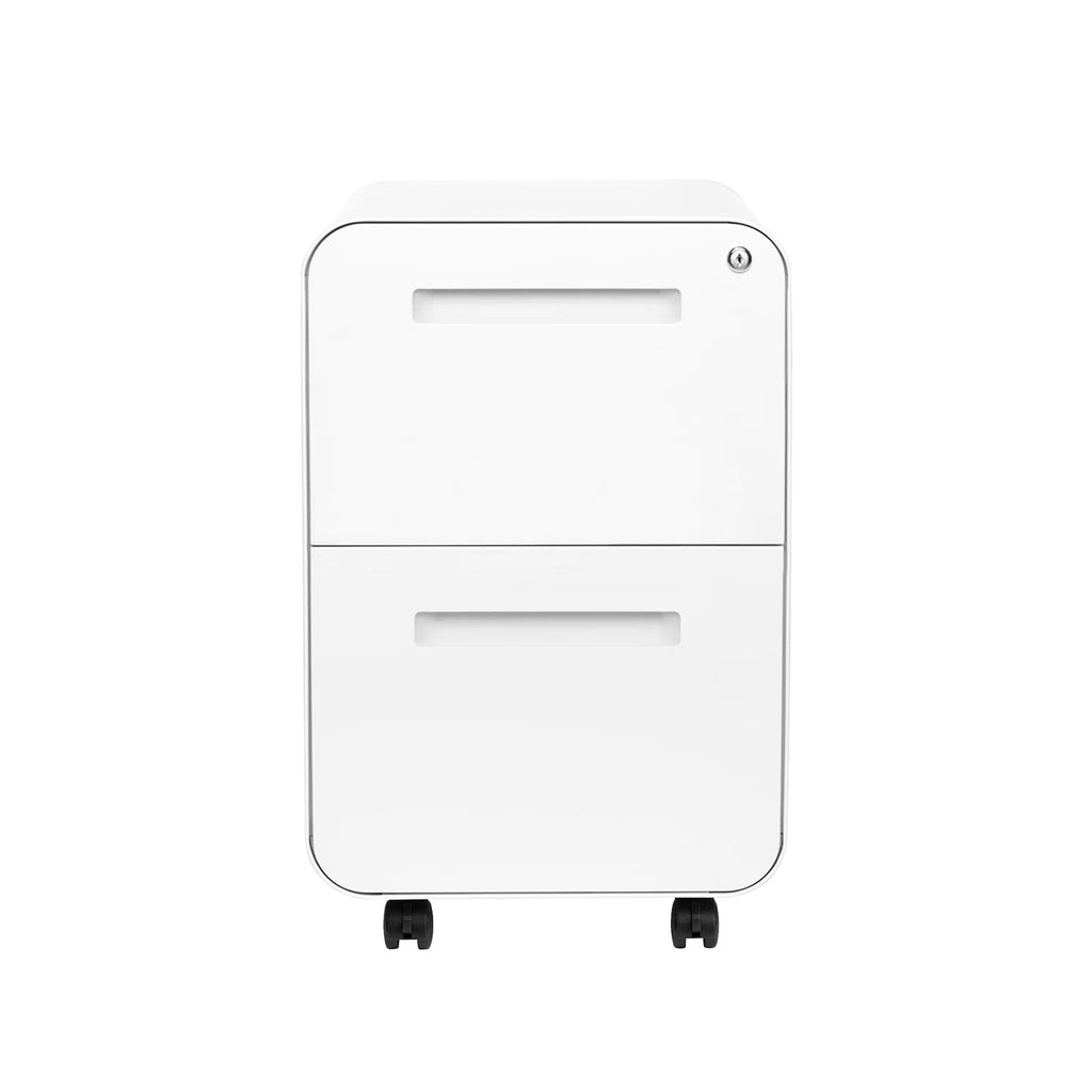 White 2-Drawer File Cabinet