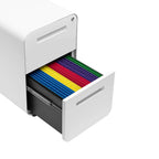 White 2-Drawer File Cabinet