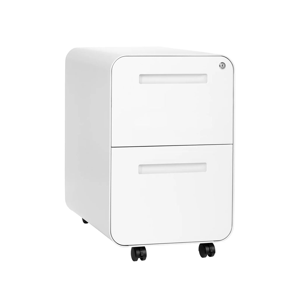 White 2-Drawer File Cabinet