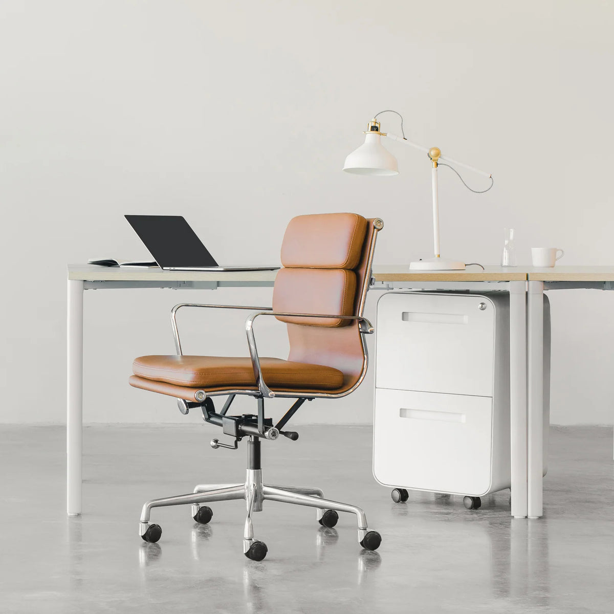 White 2-Drawer File Cabinet