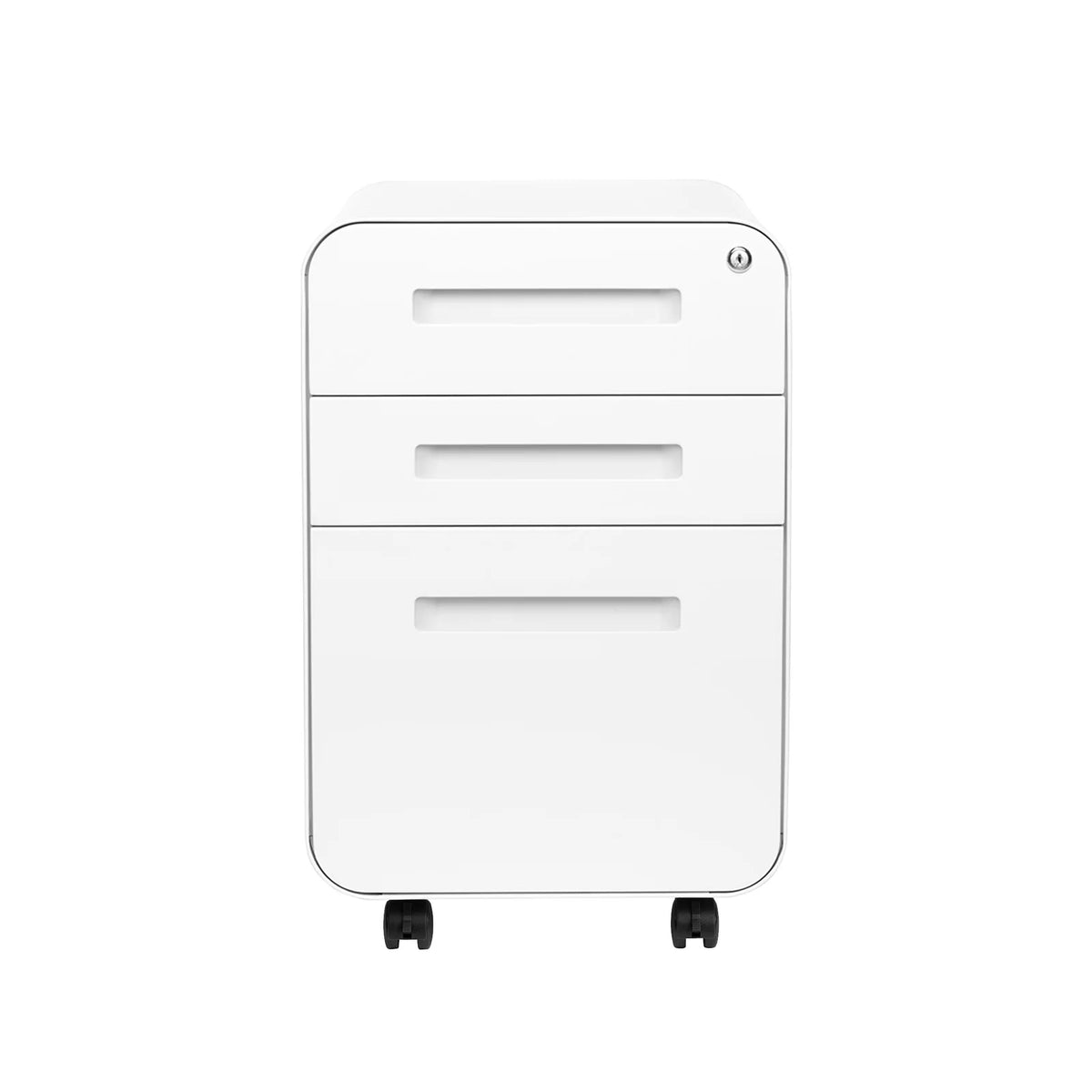 White 3-Drawer File Cabinet