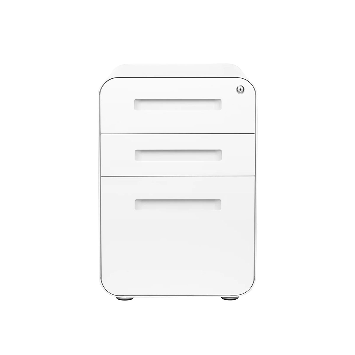 White 3-Drawer File Cabinet
