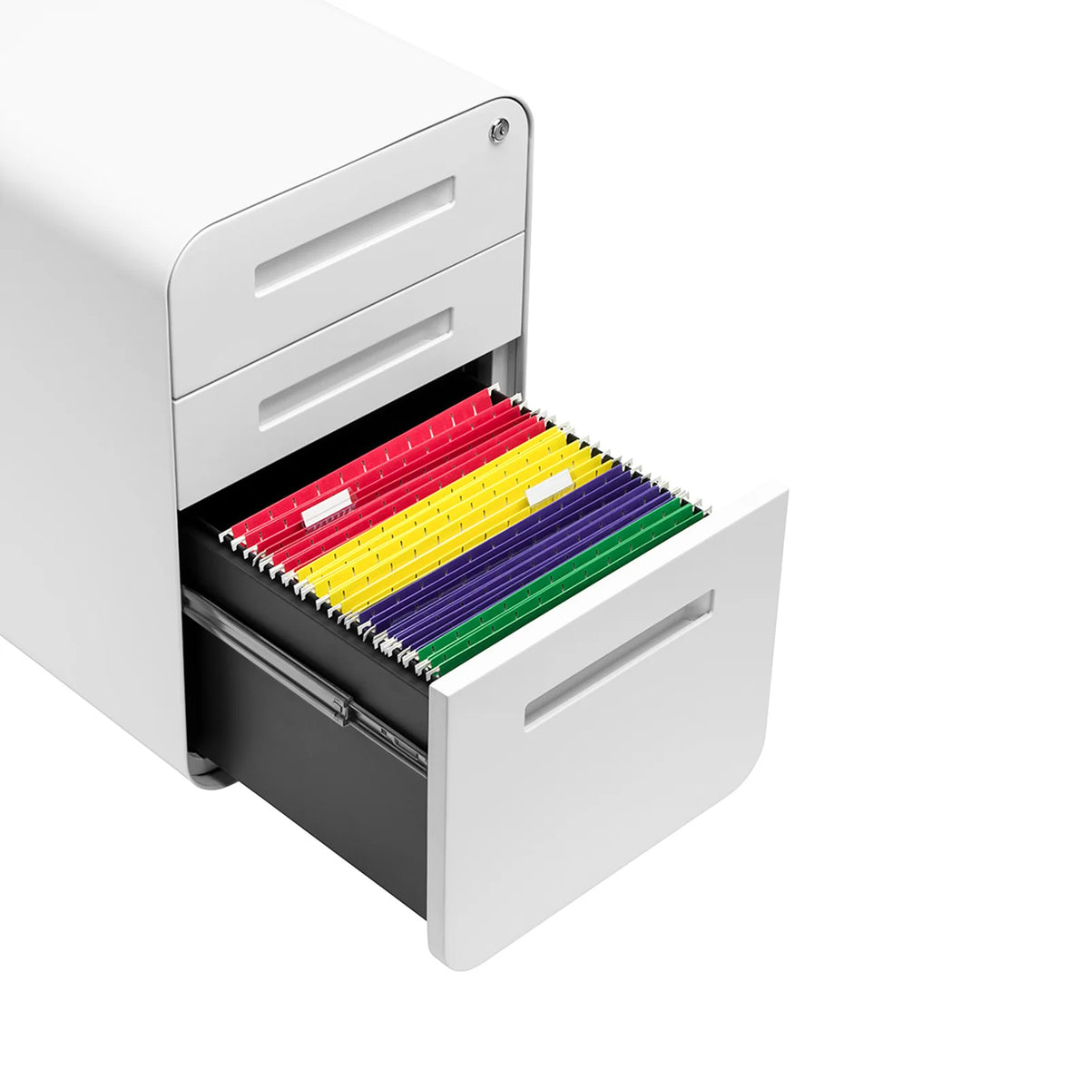 White 3-Drawer File Cabinet