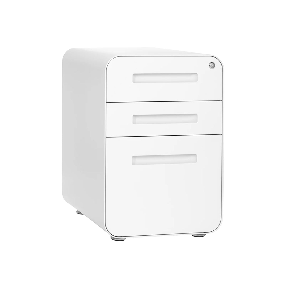 White 3-Drawer File Cabinet