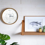 White and Navy Tide Clock Wall Decor for Coastal Living Rooms and Ocean-Inspired Home Styling