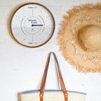 White and Navy Tide Clock Wall Decor for Coastal Living Rooms and Ocean-Inspired Home Styling