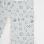 White Beach-Themed Foil Sheets, 5 x 11 Inches, 500-Sheet Box with Soft Shell and Starfish Details