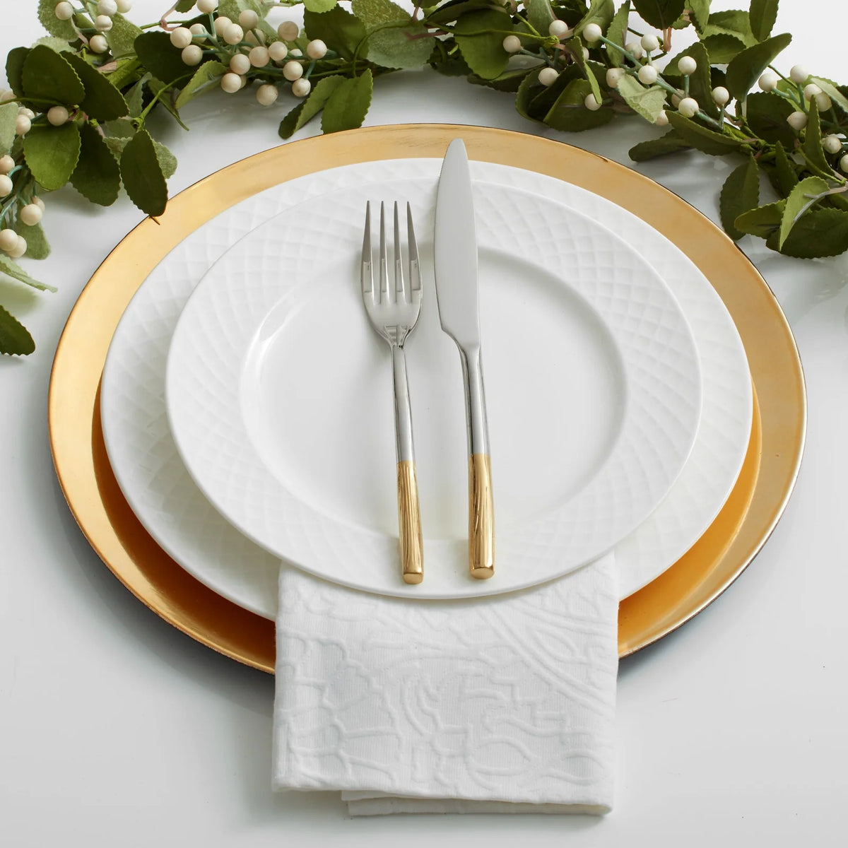 White Bone China Dinnerware Set
