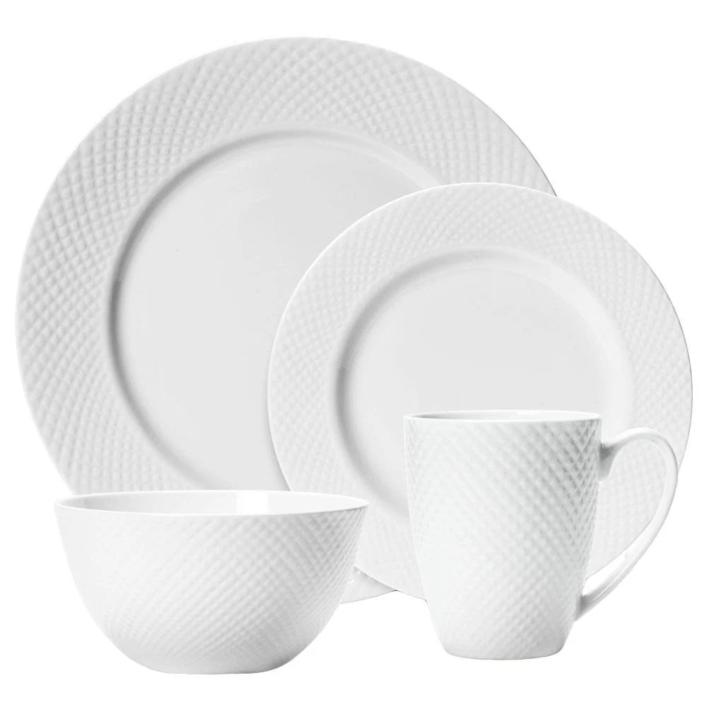 White Bone China Dinnerware Set