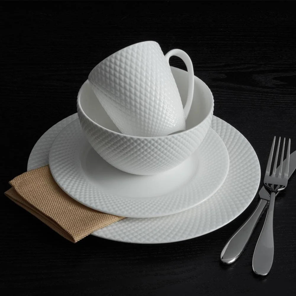 White Bone China Dinnerware Set