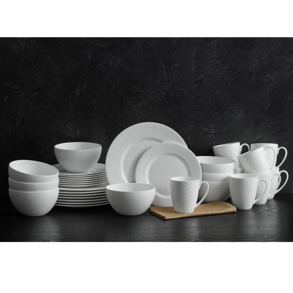 White Bone China Dinnerware Set
