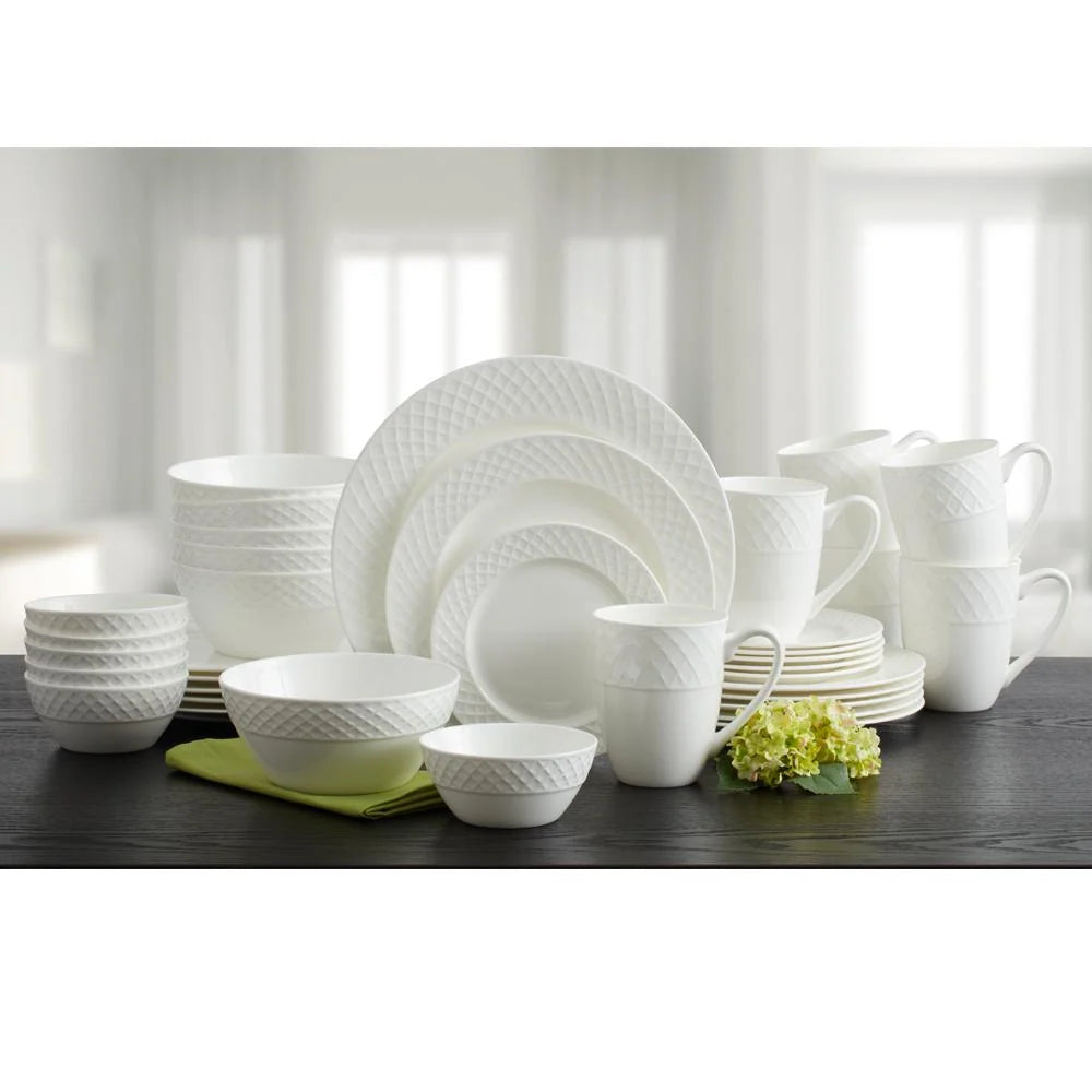 White Bone China Dinnerware Set