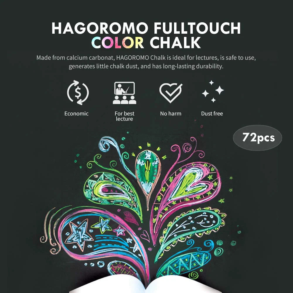 White Chalk Sticks in a 72-Piece Pack