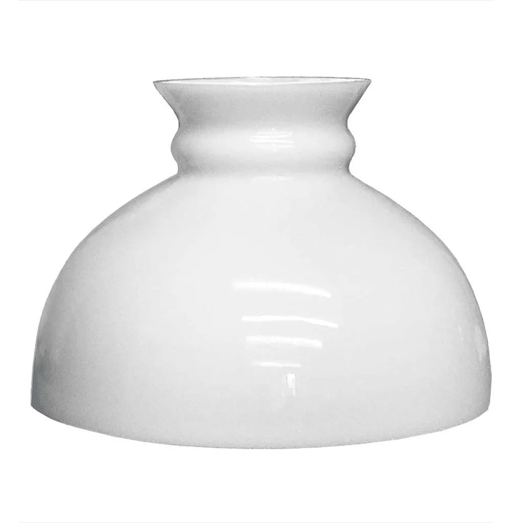 White Glass Student Lamp Shade, 10-Inch Fitter for Classic Task and Ambient Lighting · Glass Lamp Shade