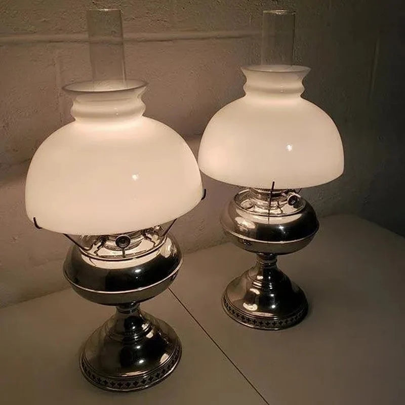 White Glass Student Lamp Shade, 10-Inch Fitter for Classic Task and Ambient Lighting · Glass Lamp Shade