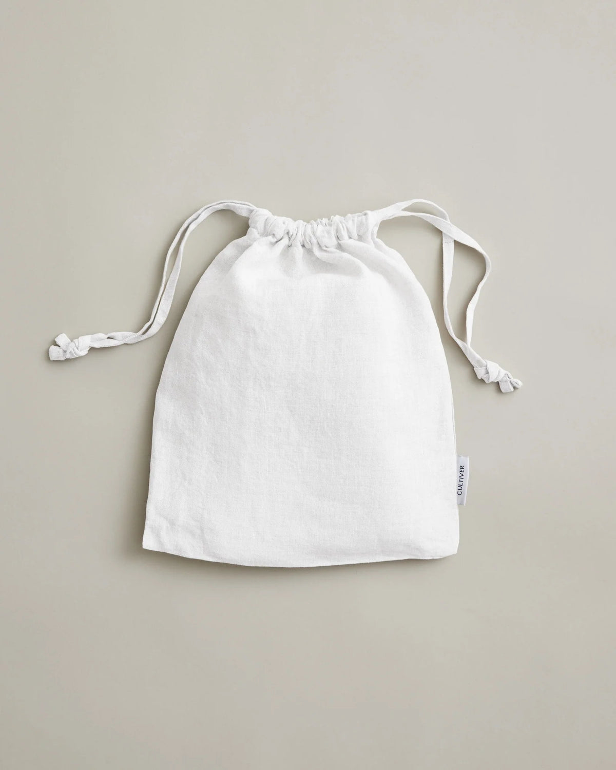 White Linen Pillowcases, Set of 2, Pre-Washed