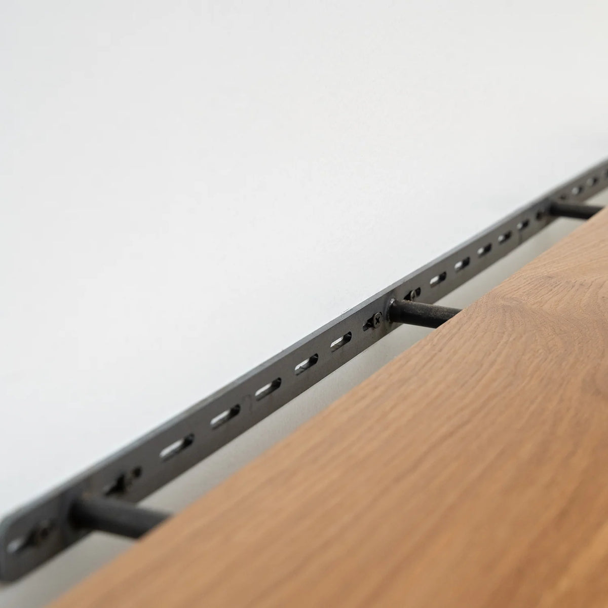White Oak Floating Shelf with a Hidden Steel Bracket and Solid 1.75-Inch Hardwood Construction