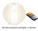 White Paper Lantern Party Pack of 10