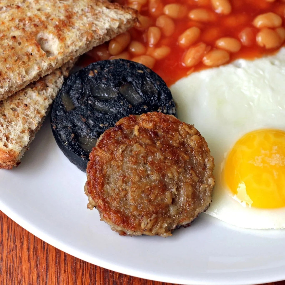 White Pudding Irish Pork and Oatmeal Sausage in a 12 oz Tube