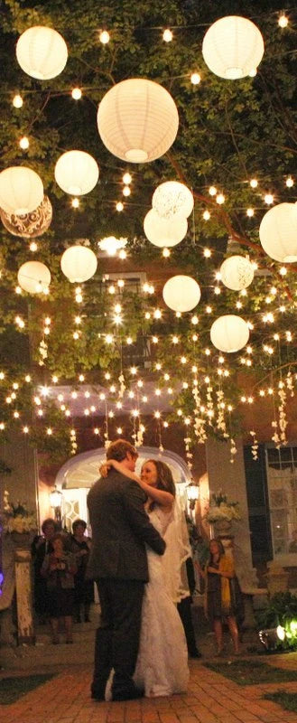 White Round Paper Lantern