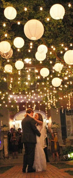White Round Paper Lantern