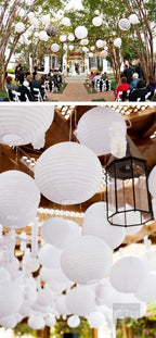 White Round Paper Lantern