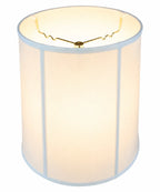 White Shantung Tall Drum Lampshade