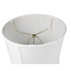 White Shantung Tall Drum Lampshade
