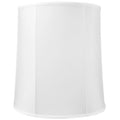 White Shantung Tall Drum Lampshade